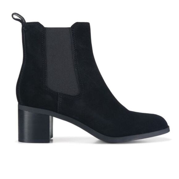 NWOT Steve Madden Rockwell Black Suede Heeled Chelsea Booties – Sz 8.5 - Picture 1 of 9